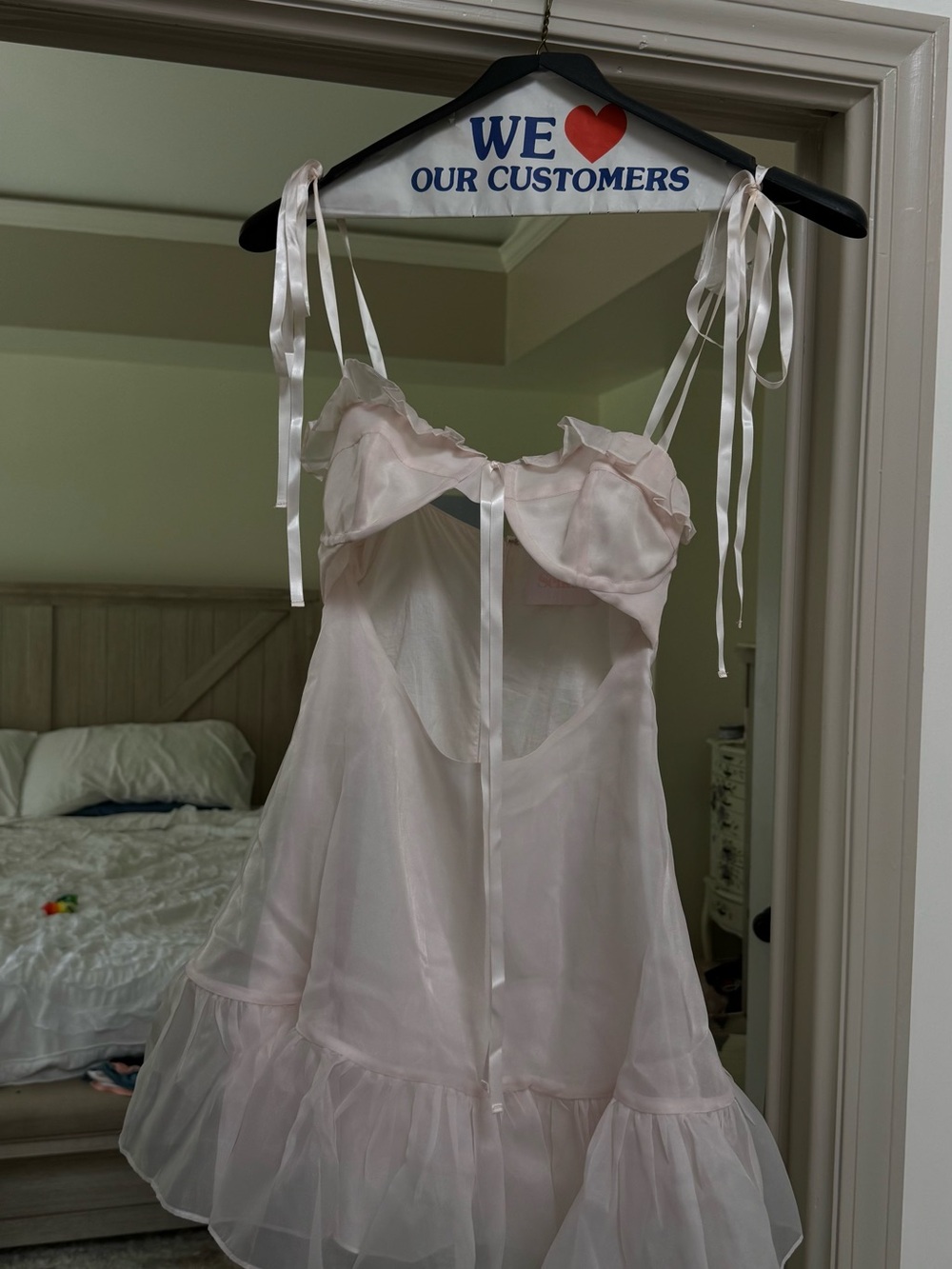 Selkie Tiered Pink Ball Gown - Picture 5 of 6